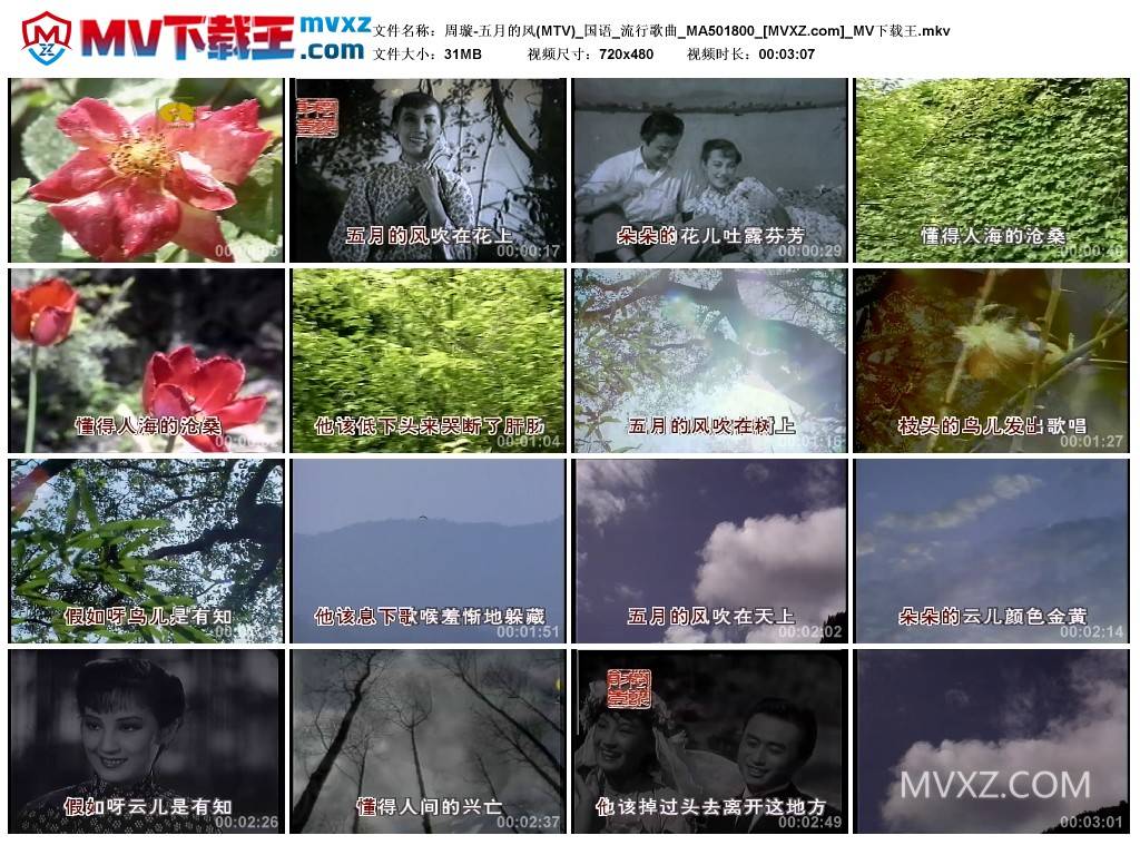 周璇-五月的风(MTV)_国语_流行歌曲_MA501800